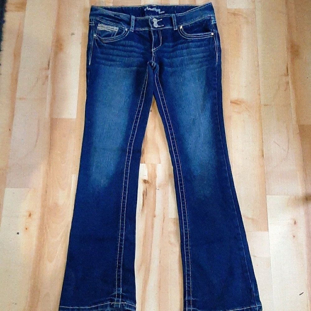 Amethyst Jrs Size 7 Embellished Bootcut Jeans